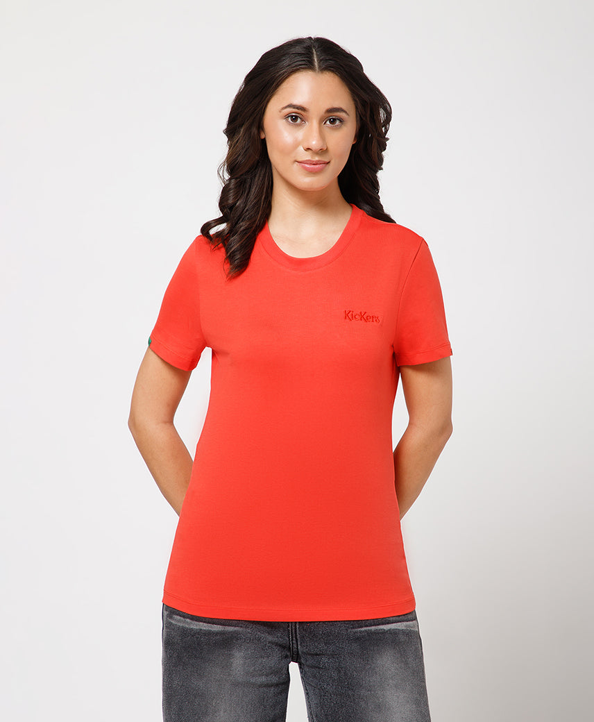 KICKERS WOMEN RED T-SHIRTS