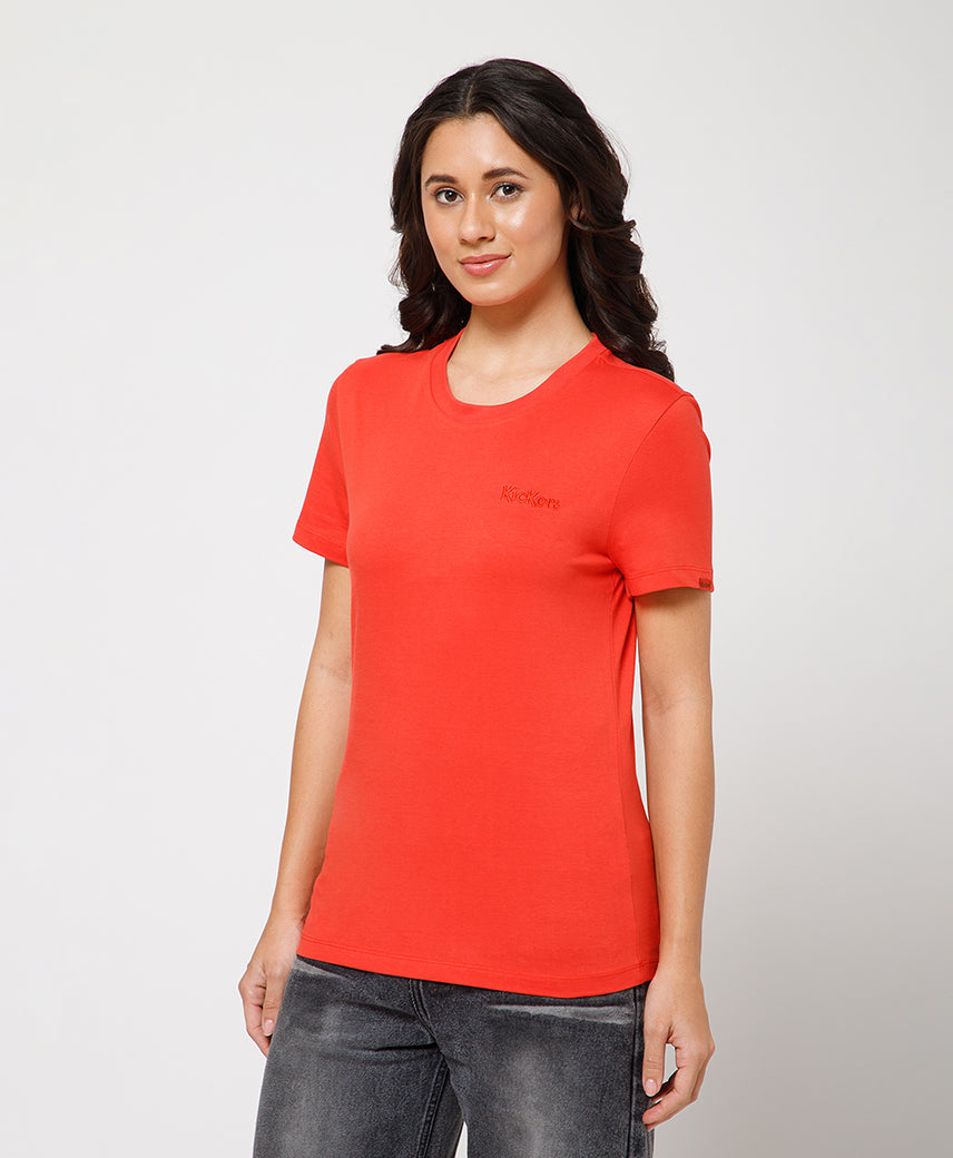 KICKERS WOMEN RED T-SHIRTS