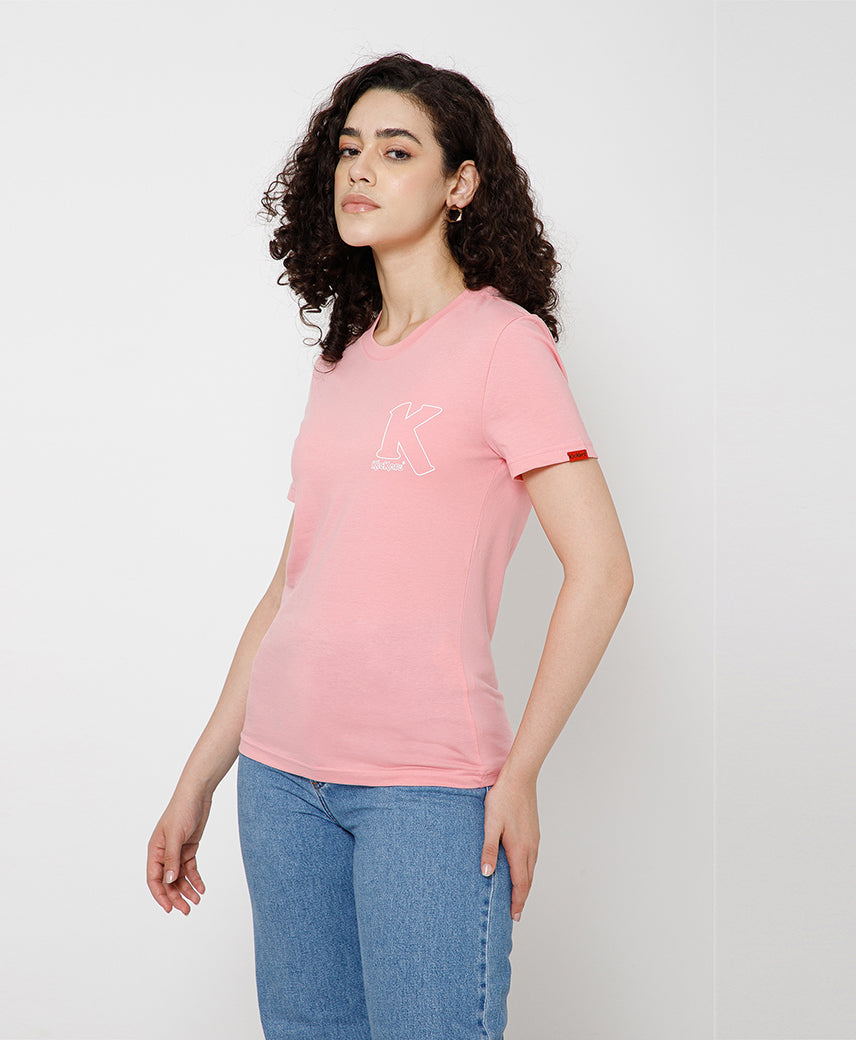 KICKERS WOMEN PINK T-SHIRTS