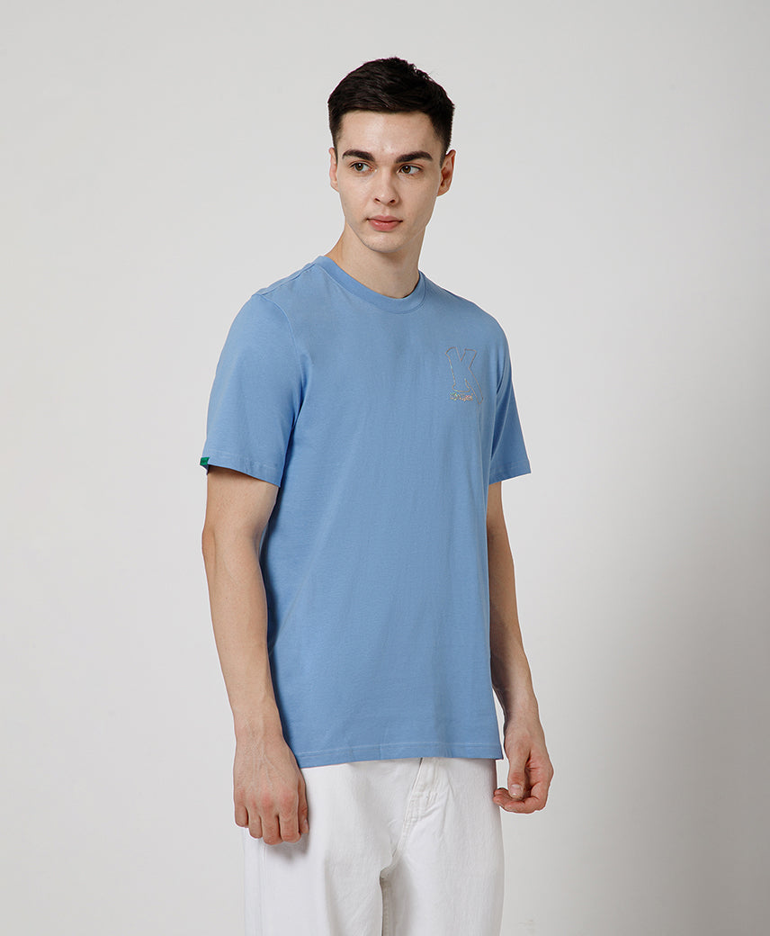 KICKERS MEN BLUE OCEAN T-SHIRTS
