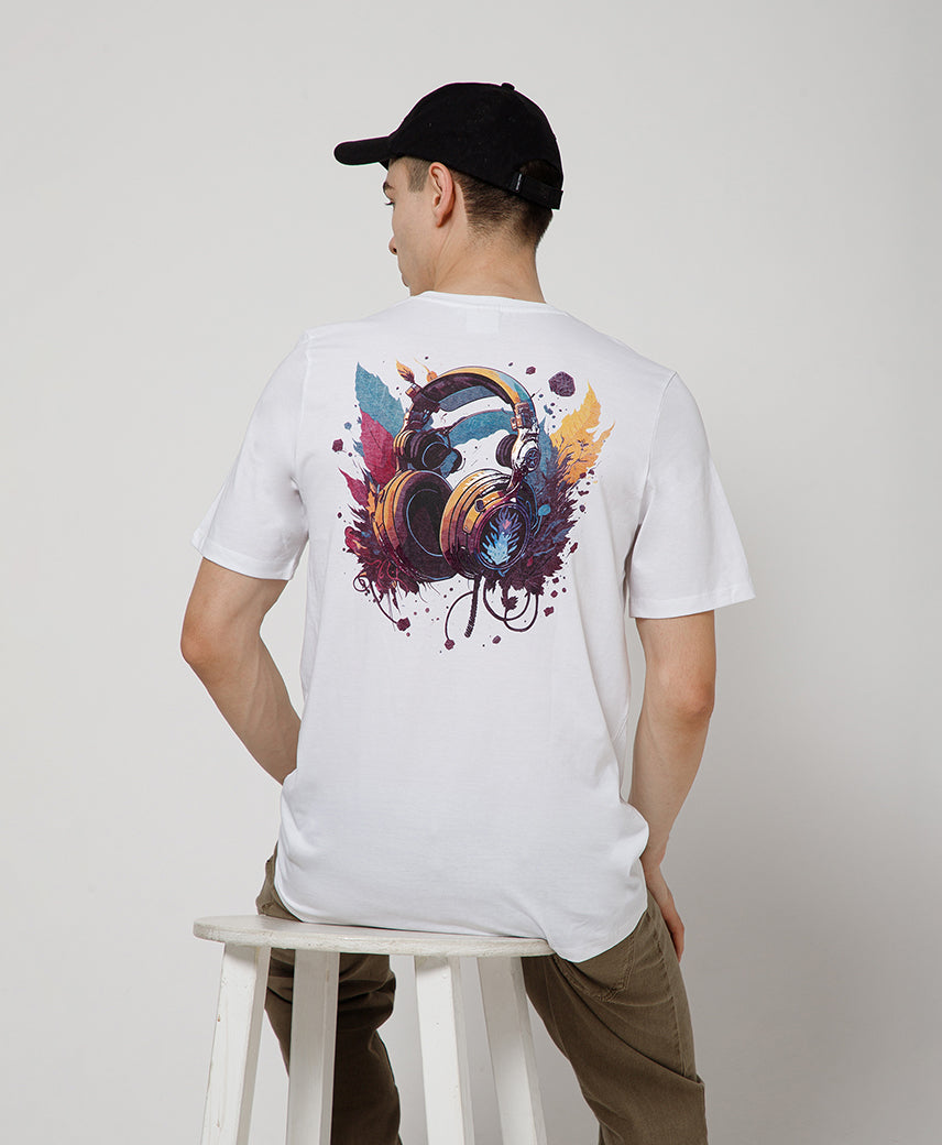 Kickers WHITE Graphic Men T-Shirt