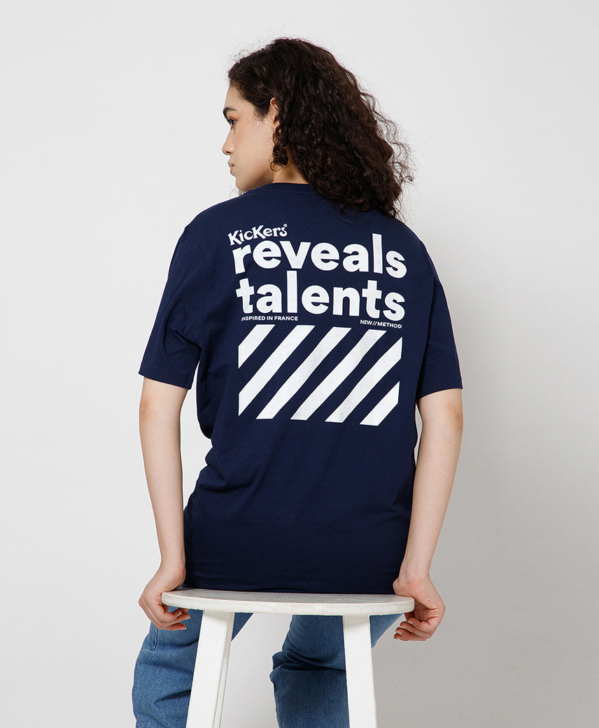 Kickers Navy Graphic Unisex T-Shirt