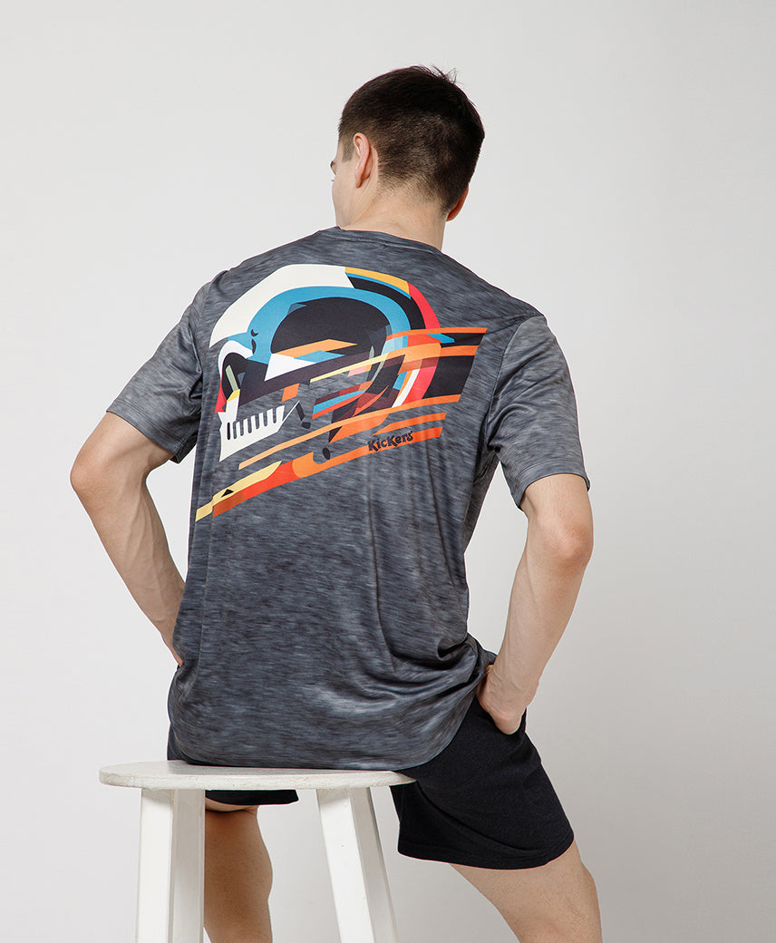 Kickers GREY Graphic Men T-Shirt