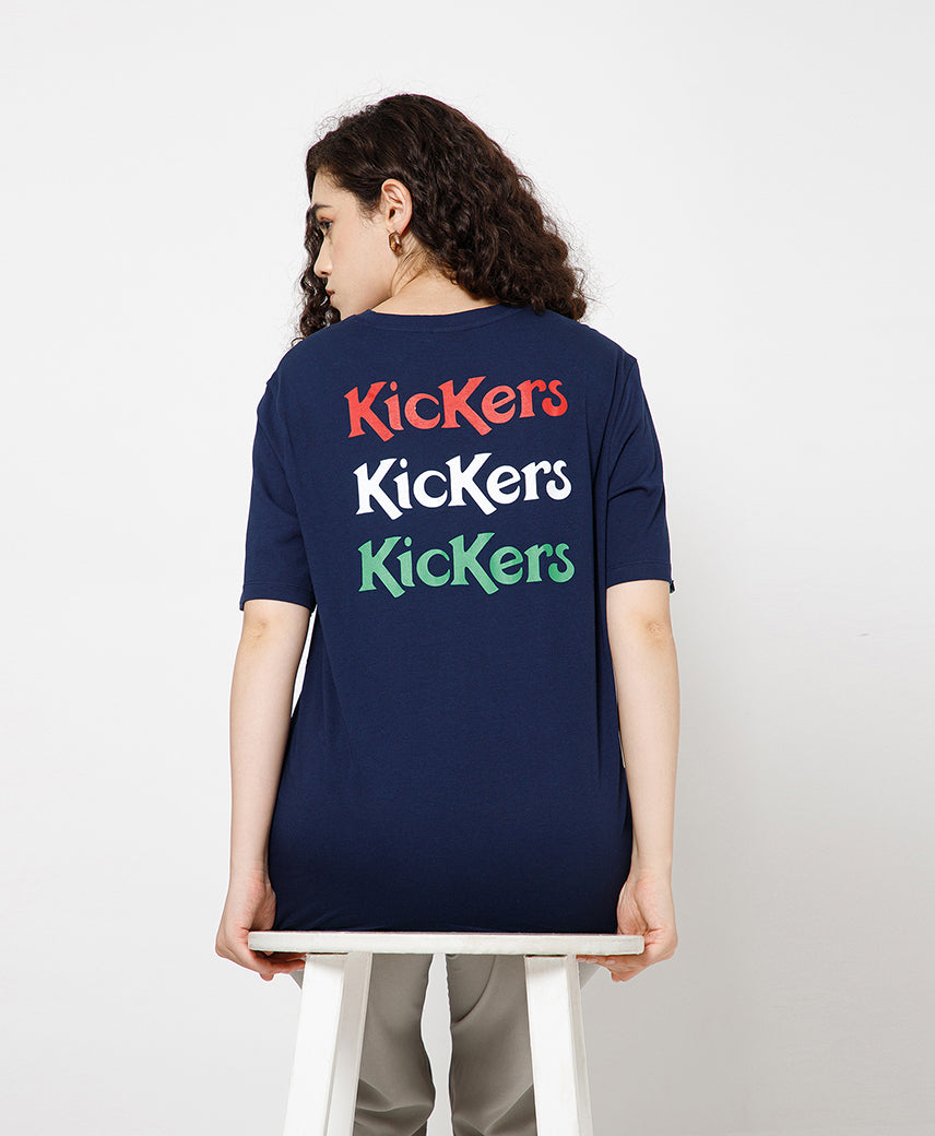 KICKERS UNISEX NAVY T-SHIRTS
