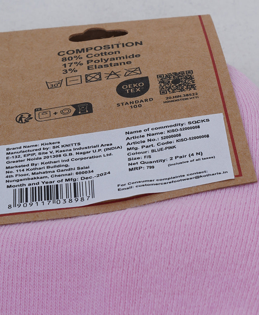 Kickers Women BLUE-PINK Socks