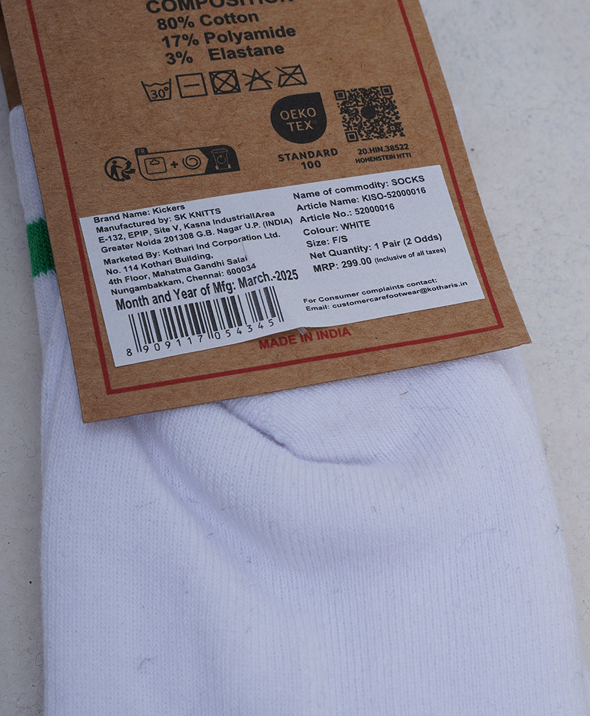 Kickers Kids Boy WHITE Socks