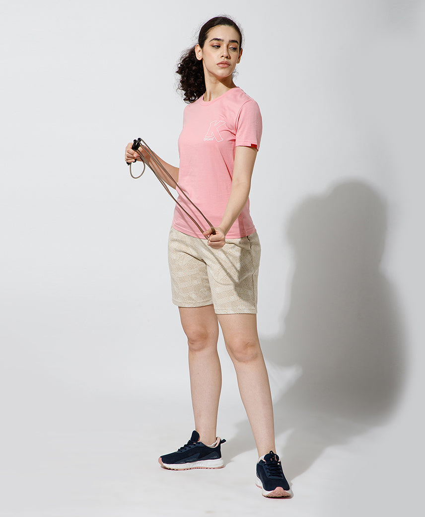 KICKERS WOMEN KHAKI SHORTS