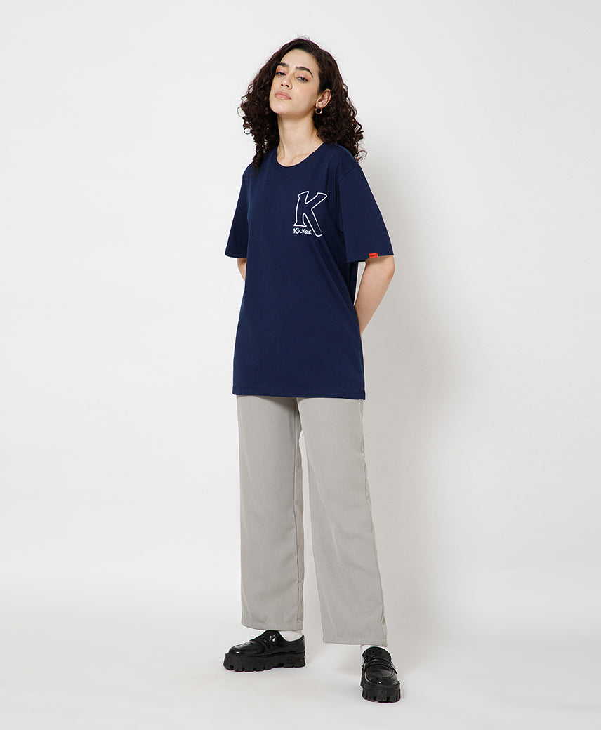 KICKERS UNISEX NAVY T-SHIRTS