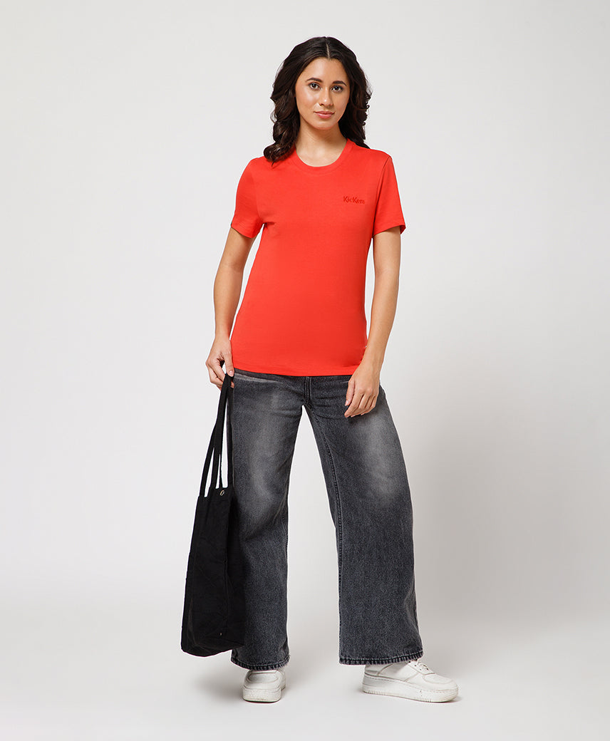 KICKERS WOMEN RED T-SHIRTS
