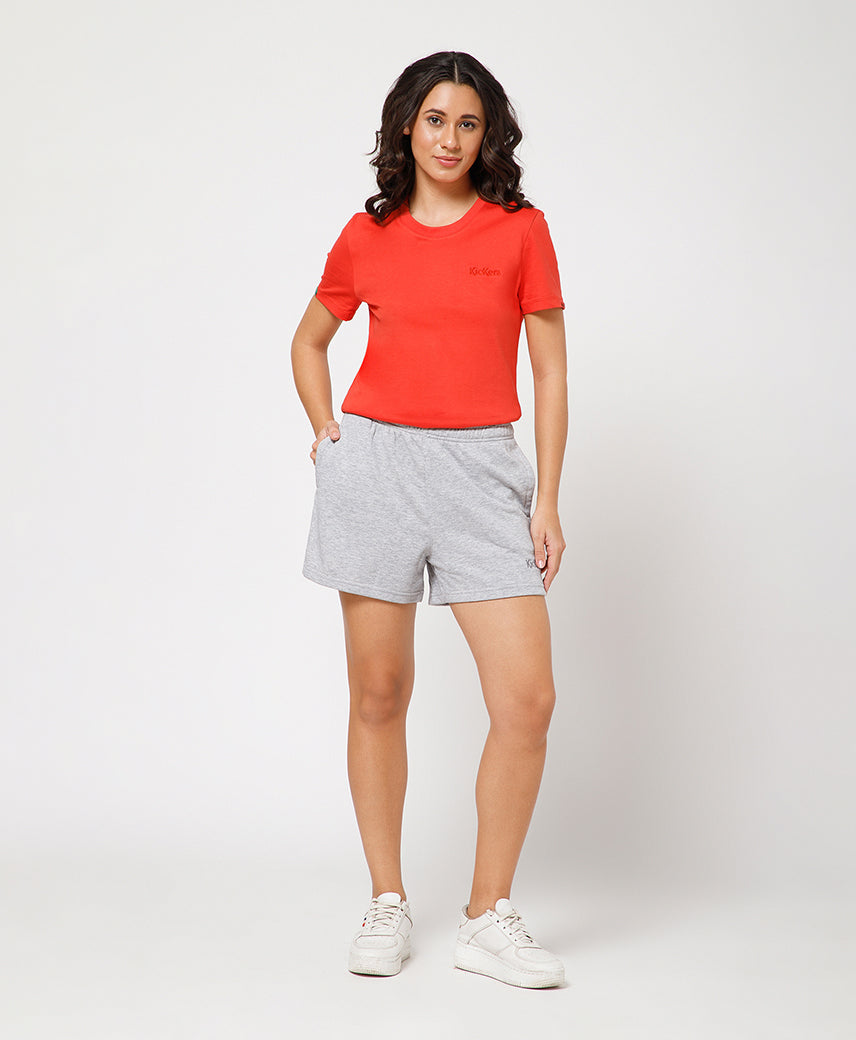 KICKERS WOMEN GREY SHORTS