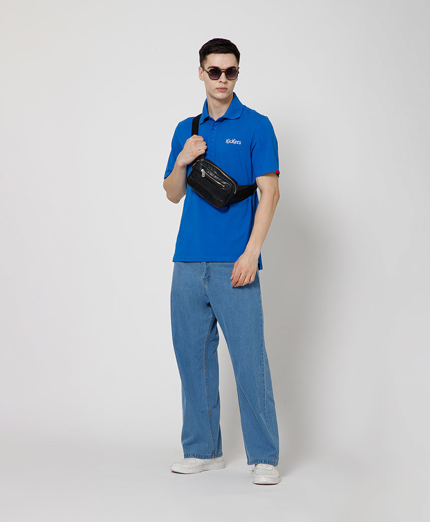 KICKERS MEN BLUE POLO SHIRTS