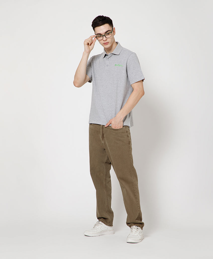 KICKERS MEN GREY POLO SHIRTS