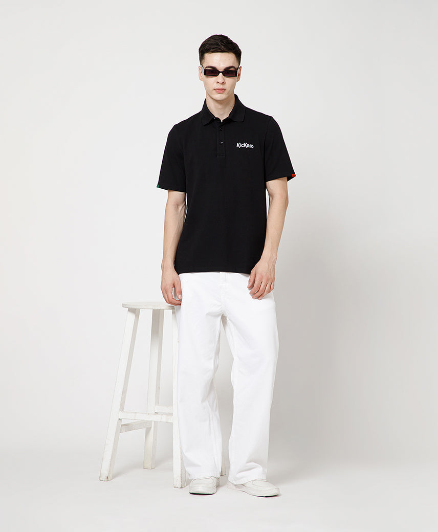 KICKERS MEN BLACK POLO SHIRTS