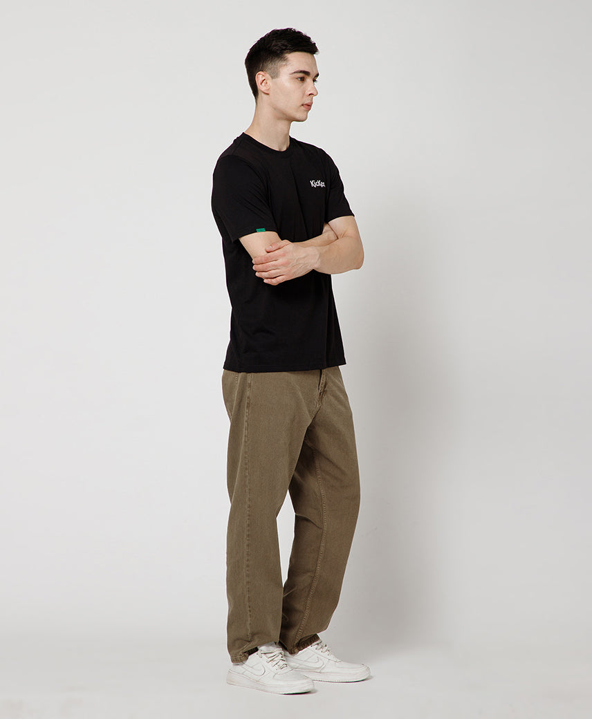 KICKERS MEN BLACK T-SHIRTS