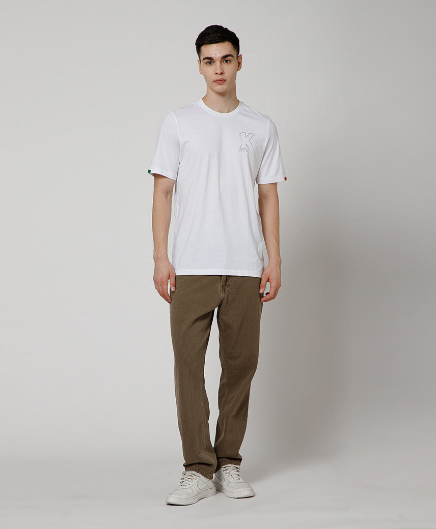 Kickers WHITE Graphic Men T-Shirt