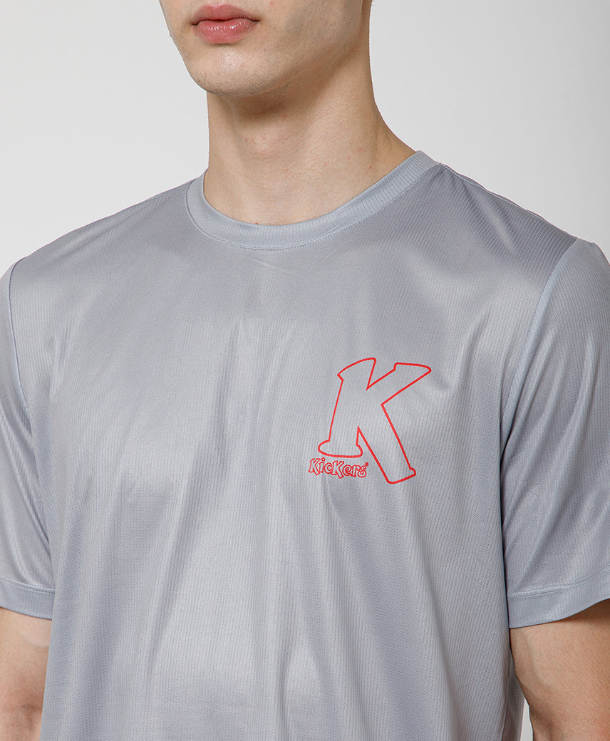 Kickers GREY Graphic Men T-Shirt
