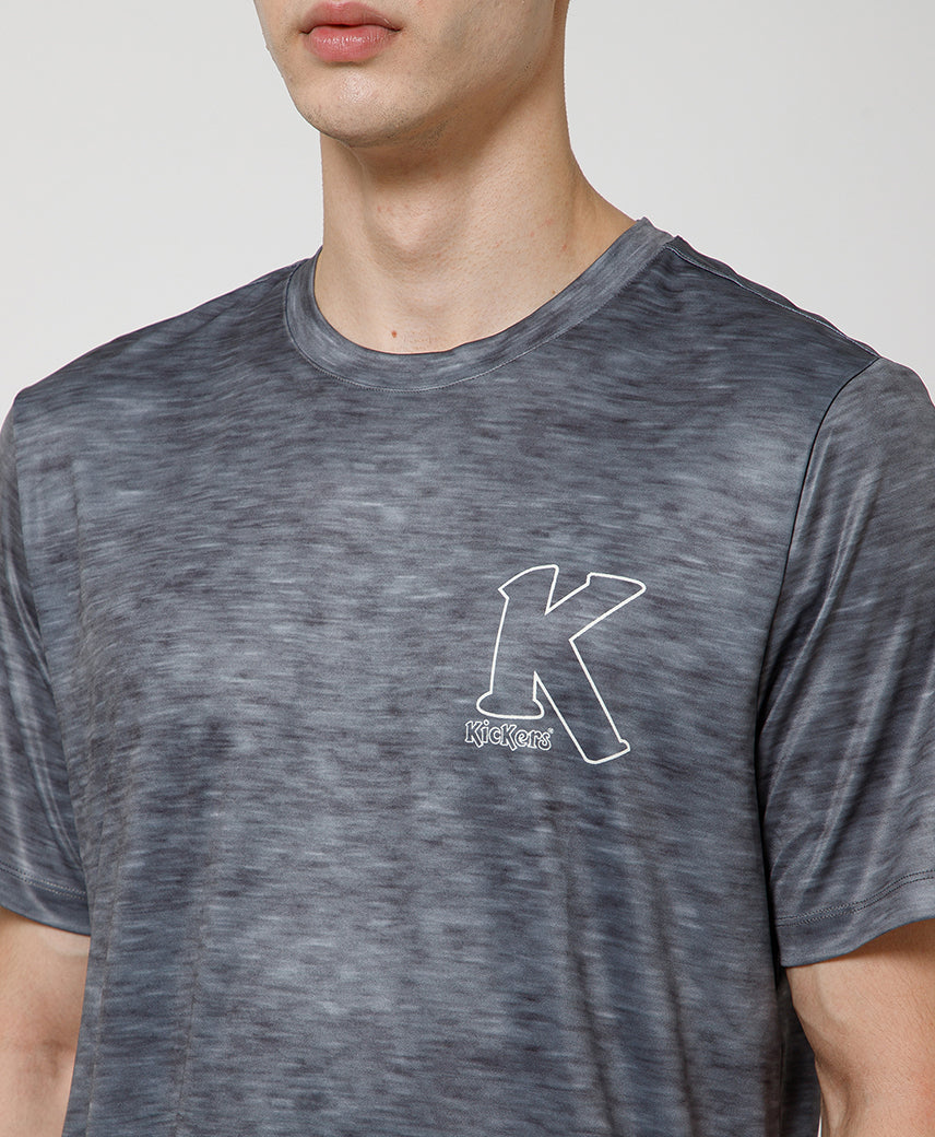 Kickers GREY Graphic Men T-Shirt