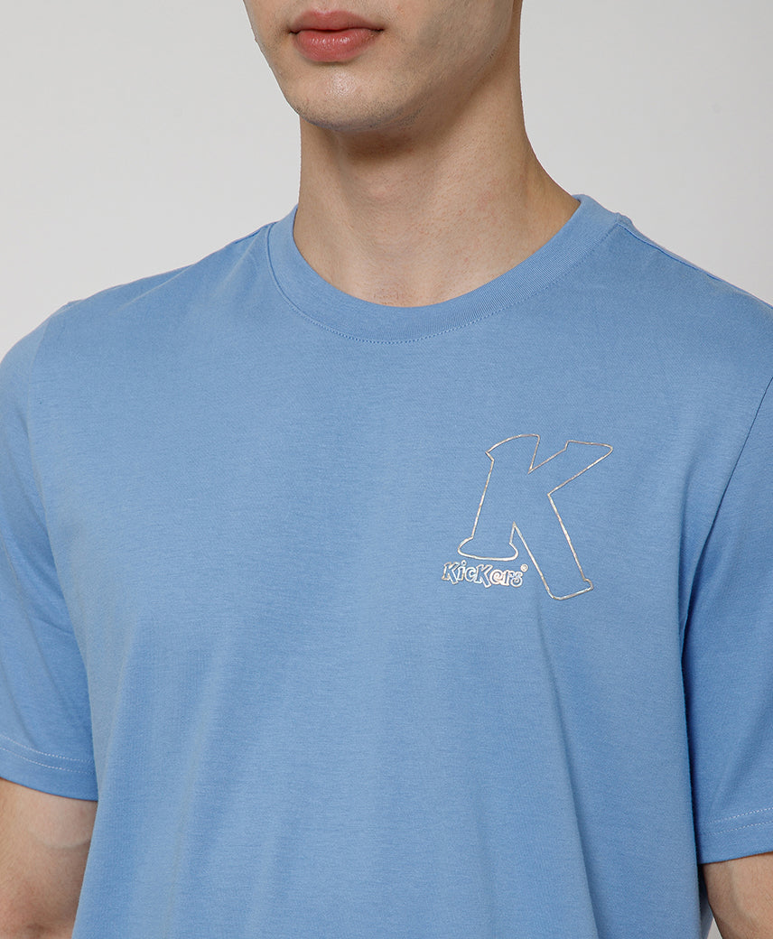 KICKERS MEN BLUE OCEAN T-SHIRTS