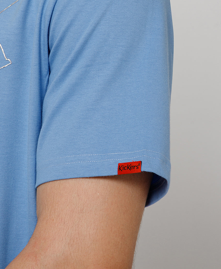 KICKERS MEN BLUE OCEAN T-SHIRTS