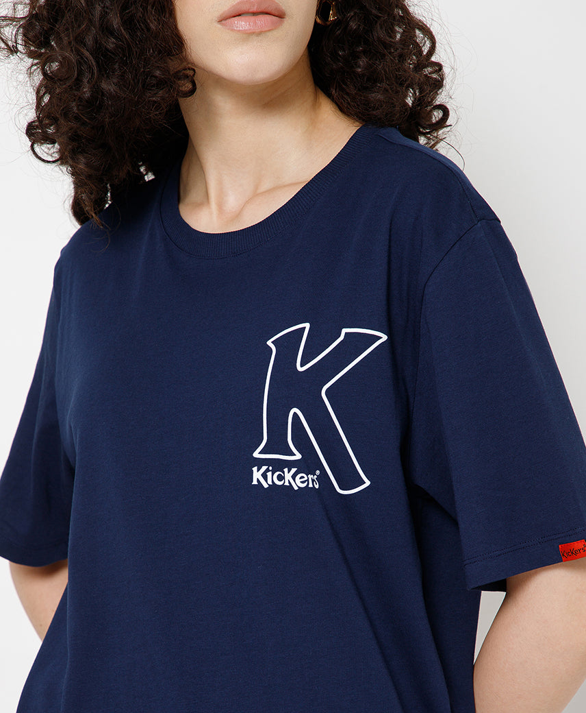 KICKERS UNISEX NAVY T-SHIRTS