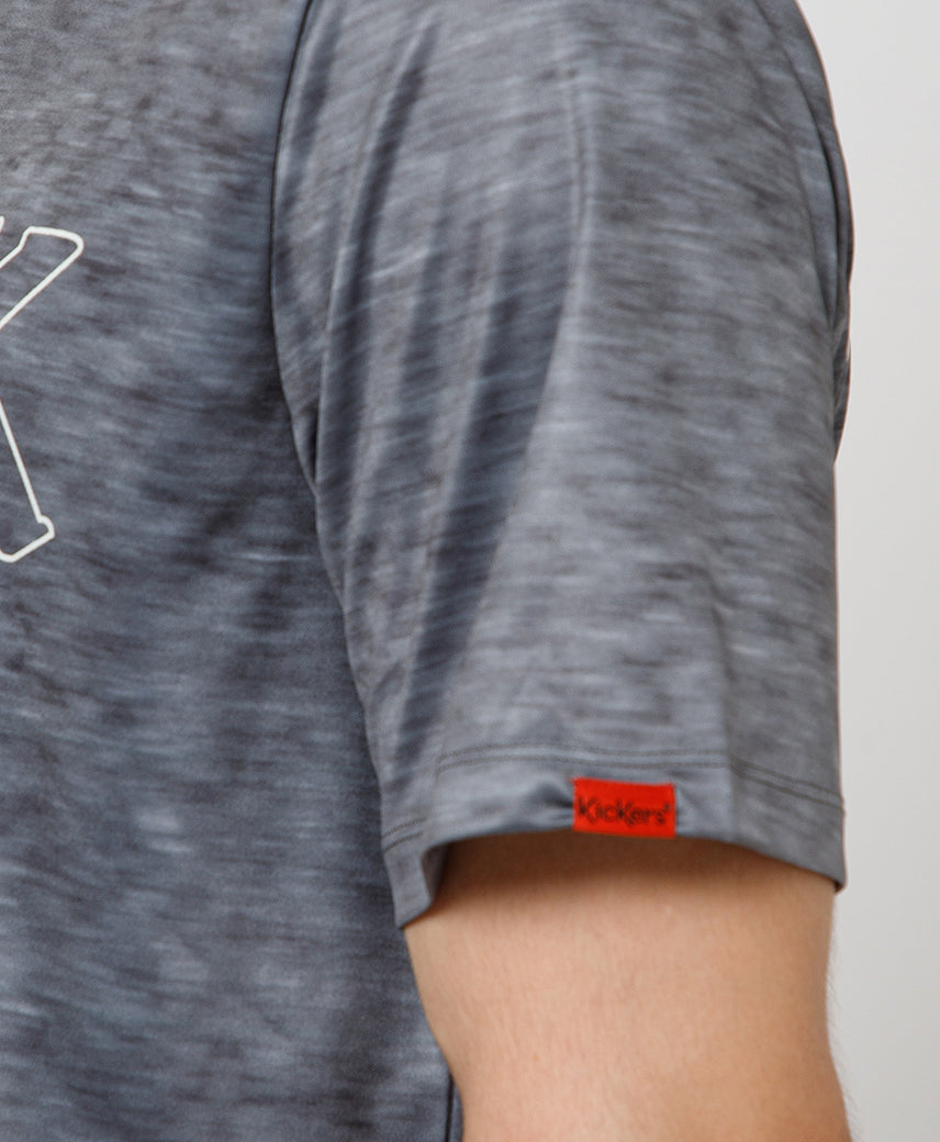 Kickers GREY Graphic Men T-Shirt