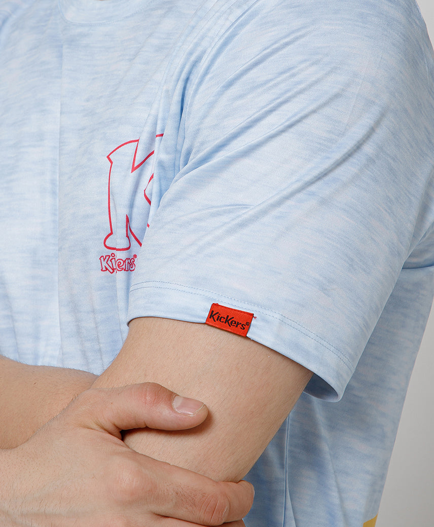 Kickers Blue Graphic Men T-Shirt