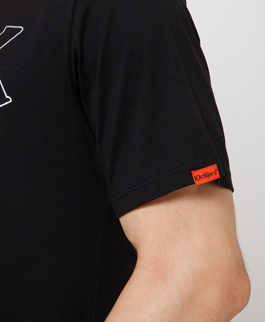 Kickers BLACK Graphic Men T-Shirt