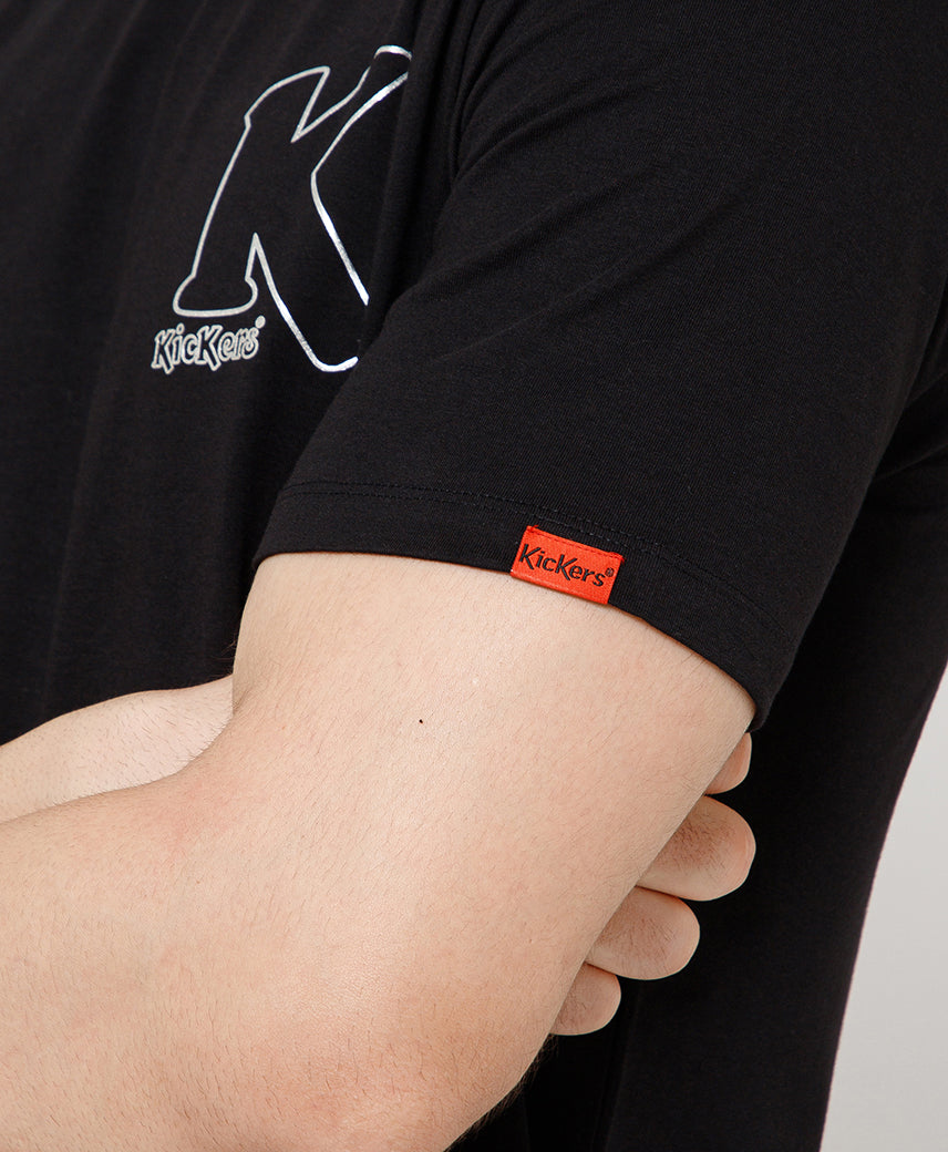 Kickers BLACK Graphic Men T-Shirt