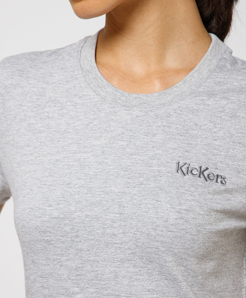 KICKERS WOMEN GREY T-SHIRTS