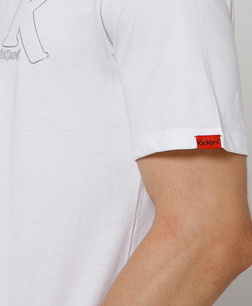 Kickers WHITE Graphic Men T-Shirt