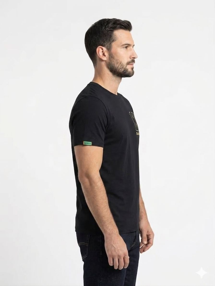 KICKERS UNISEX BLACK T-SHIRTS