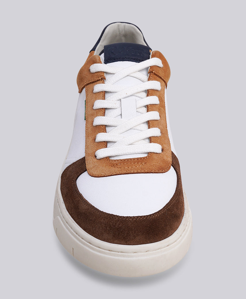KICK ALLOW WHITE-BROWN-NAVY