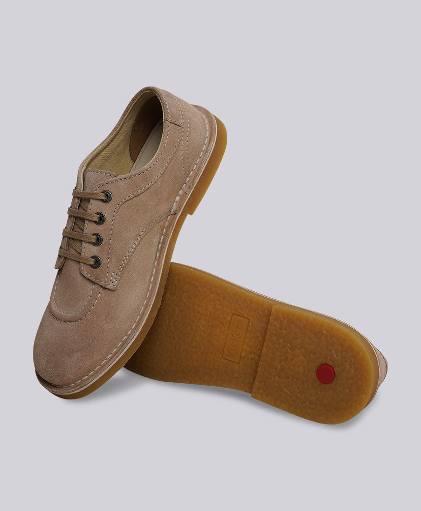 Kickers Men KICK KARMA Genuine Leather LT BEIGE Casual Shoe