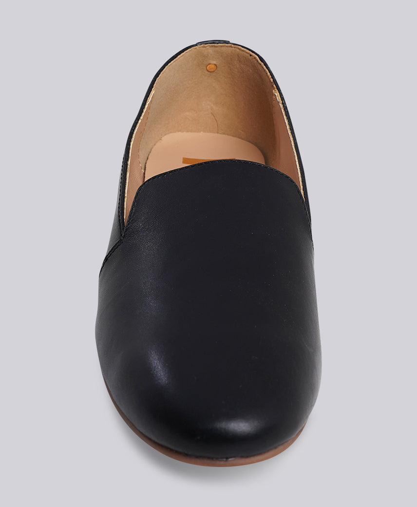 Kickers Women KICK BREAM Genuine Leather BLACK Flat Ballerina