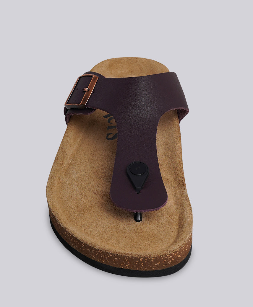 Kickers Men KICK FUNI Genuine Leather CHOCO BROWN Flat Sandal